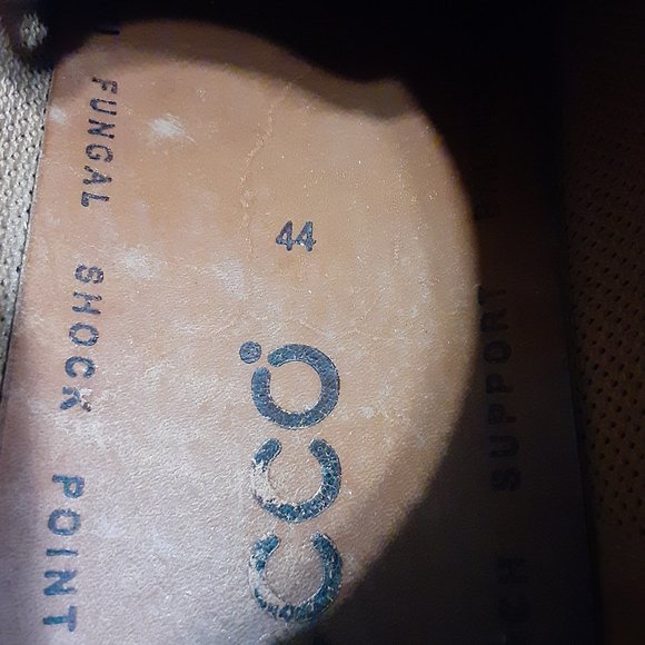 ECCO Men's Premiere Soft Spike Golf Shoes White/Brown Leather Size 44 US 10-10.5 - Picture 8 of 8